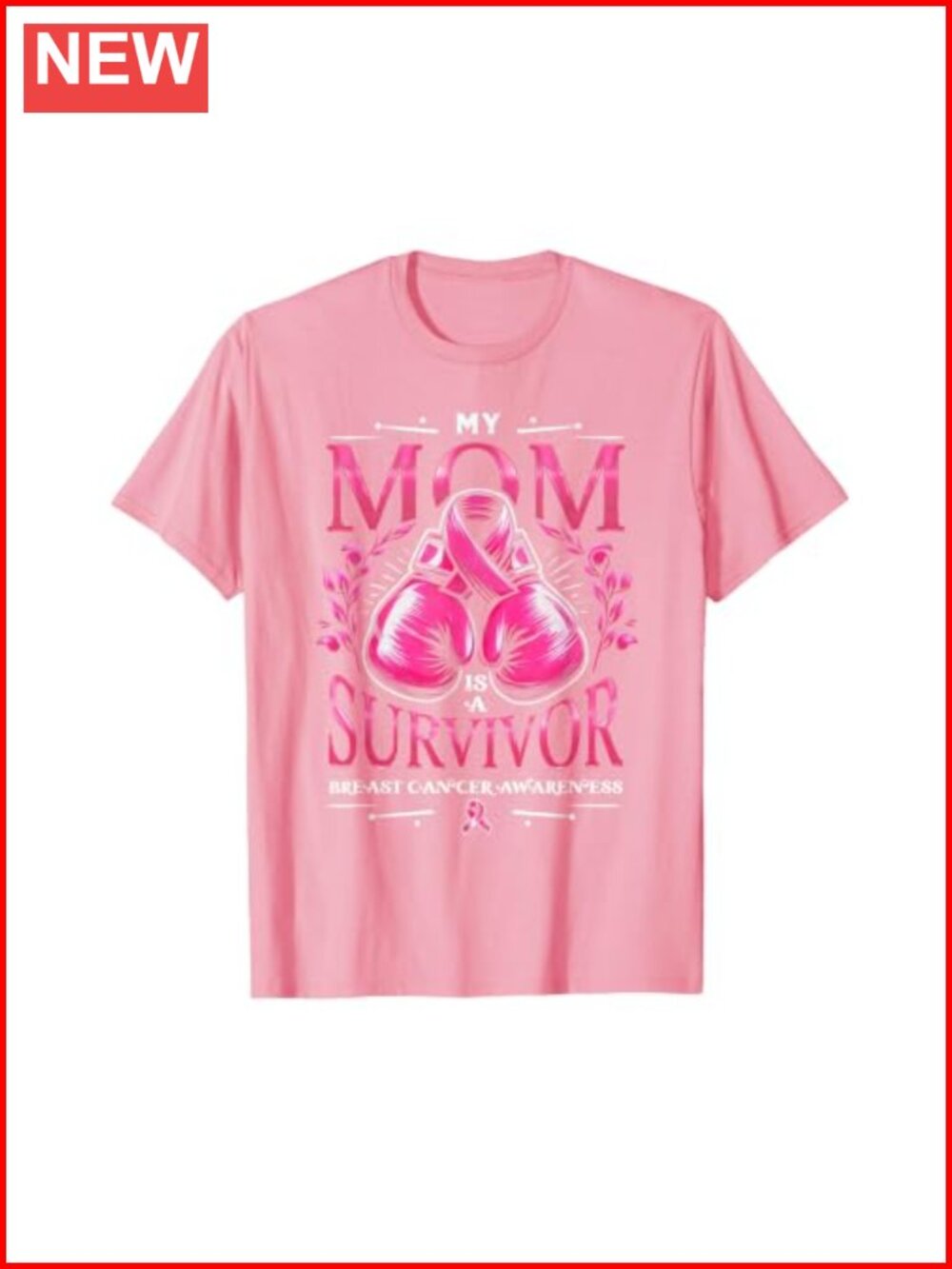 Breast Cancer Awareness Survivor Support Graphic T-Shirt Classic Fit